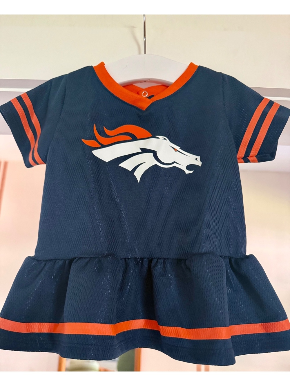 Denver Broncos Jersey Dress Sz 3-6 Months EUC
